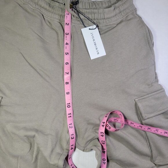 WeWoreWhat Women Beige Cotton Cargo Pants Sweatpants Size S - Picture 6 of 10